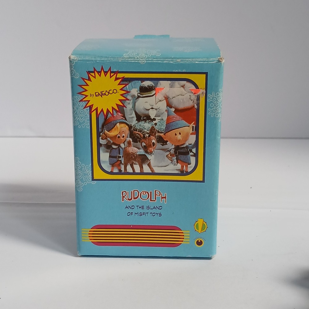Sam Snowman - Rudolph & The Island Of Misfit Toys Enesco 3-1/4" Ceramic Figurine - Picture 7 of 8